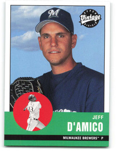 2001 Upper Deck Vintage #187 Jeff D'Amico NM-MT  