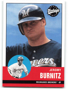 2001 Upper Deck Vintage #189 Jeromy Burnitz NM-MT  Milwaukee Brewers 
