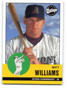 2001 Upper Deck Vintage #224 Matt Williams NM-MT  Arizona Diamondbacks 