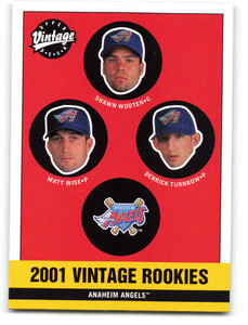 2001 Upper Deck Vintage #341 Keith Luuloa/Matt Wise/Derrick Turnbow NM-MT  Anaheim Angels 