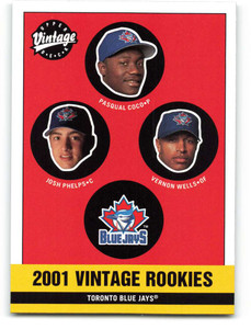 2001 Upper Deck Vintage #343 Pasqual Coco/Josh Phelps/Vernon Wells NM-MT  Toronto Blue Jays 