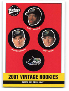 2001 Upper Deck Vintage #344 Toby Hall/Travis Harper/Kenny Kelly NM-MT  Tampa Bay Devil Rays 
