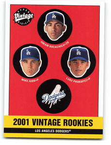 2001 Upper Deck Vintage #361 Hiram Bocachica/Luke Prokopec/Mike Judd NM-MT  Los Angeles Dodgers 