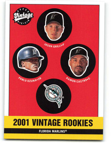 2001 Upper Deck Vintage #364 Ramon Abraham Castro/Jason Grilli/Pablo Ozuna NM-MT  Florida Marlins 