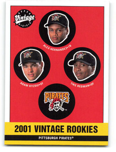 2001 Upper Deck Vintage #368 Alex Hernandez/Tike Redman/Adam Hyzdu NM-MT  Pittsburgh Pirates 