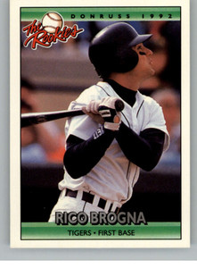 1992 Donruss The Rookies #17 Rico Brogna VG Detroit Tigers 