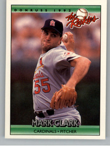 1992 Donruss The Rookies #25 Mark Clark VG RC Rookie St. Louis Cardinals 