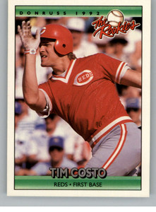 1992 Donruss The Rookies #29 Tim Costo VG Cincinnati Reds 