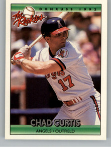 1992 Donruss The Rookies #30 Chad Curtis VG RC Rookie California Angels 