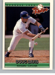 1992 Donruss The Rookies #31 Doug Davis VG RC Rookie Texas Rangers 
