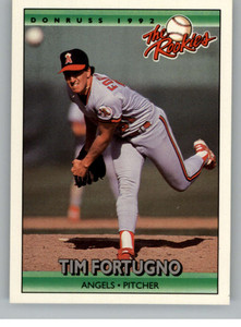 1992 Donruss The Rookies #38 Tim Fortugno VG California Angels 