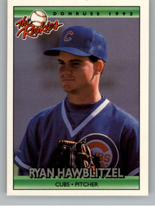 1992 Donruss The Rookies #49 Ryan Hawblitzel VG RC Rookie Chicago Cubs 