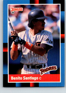 Benito Santiago #465 - Padres 1990 Donruss Baseball Trading