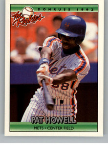 1992 Donruss The Rookies #55 Pat Howell VG RC Rookie New York Mets 