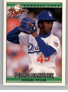 1992 Donruss The Rookies #69 Pedro Martinez VG Los Angeles Dodgers 