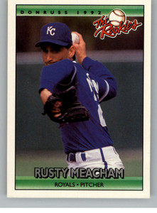 1992 Donruss Rookies #76 Rusty Meacham VG Kansas City Royals 