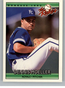 1992 Donruss The Rookies #82 Dennis Moeller VG RC Rookie Kansas City Royals 