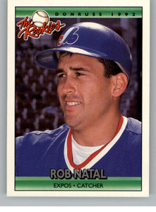1992 Donruss The Rookies #84 Bob Natal VG RC Rookie Montreal Expos 