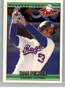 1992 Donruss The Rookies #91 Dan Peltier VG Texas Rangers 