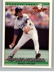 1992 Donruss The Rookies #95 Hipolito Pichardo VG RC Rookie Kansas City Royals 