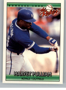 1992 Donruss The Rookies #97 Harvey Pulliam VG Kansas City Royals 