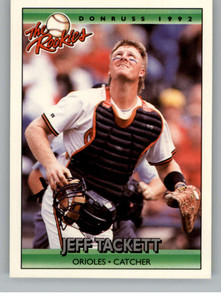 1992 Donruss The Rookies #114 Jeff Tackett VG Baltimore Orioles 