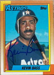 Kevin Bass Autographed 1990 Topps #281