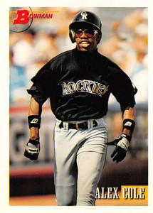 1993 Bowman #36 Alex Cole NM-MT  Colorado Rockies 