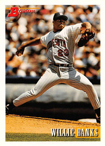 1993 Bowman #76 Willie Banks NM-MT  Minnesota Twins 