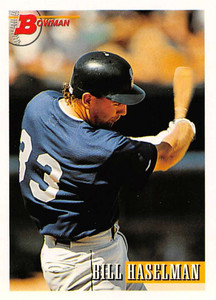 1993 Bowman #79 Bill Haselman NM-MT  Seattle Mariners 