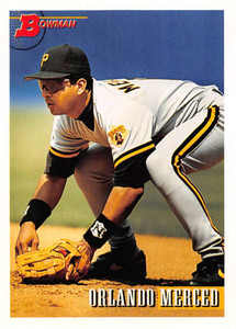 1993 Bowman #190 Orlando Merced NM-MT  Pittsburgh Pirates 