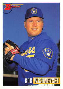 1993 Bowman #323 Rob Wishnevski NM-MT  RC Rookie Milwaukee Brewers 