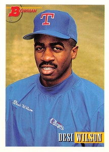 1993 Bowman #337 Desi Wilson NM-MT  RC Rookie Texas Rangers 