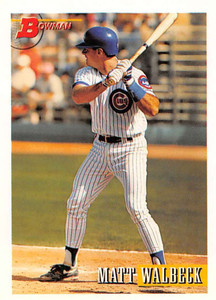 1993 Bowman #384 Matt Walbeck NM-MT  RC Rookie Chicago Cubs 
