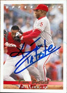 SOLD 1209 Kim Batiste Autographed 1993 Upper Deck #516