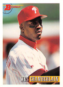 1993 Bowman #456 Wes Chamberlain NM-MT  Philadelphia Phillies 