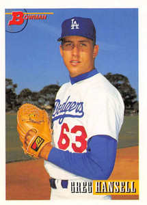 1993 Bowman #478 Greg Hansell NM-MT  Los Angeles Dodgers 