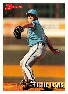 1993 Bowman #502 Richie Lewis NM-MT  RC Rookie Florida Marlins 