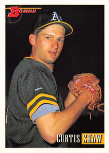 1993 Bowman #513 Curtis Shaw NM-MT  Oakland Athletics 