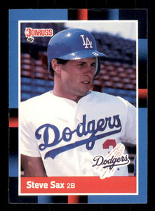 1988 Donruss #176 Steve Sax NM-MT Los Angeles Dodgers 