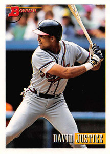 1993 Bowman #578 David Justice NM-MT  Atlanta Braves 