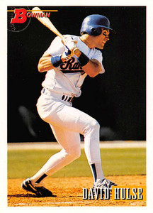 1993 Bowman #601 David Hulse NM-MT  RC Rookie Texas Rangers 