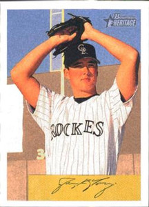 2002 Bowman Heritage #151 Jason Young NM-MT  RC Rookie Colorado Rockies 