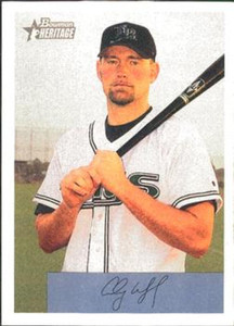 2002 Bowman Heritage #203 Aubrey Huff NM-MT  Tampa Bay Devil Rays 