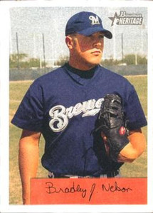 2002 Bowman Heritage #205 Brad Nelson NM-MT  RC Rookie Milwaukee Brewers 