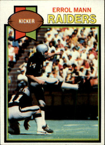 1979 Topps #68 Errol Mann VG Oakland Raiders 