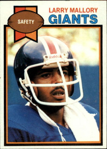 1979 Topps #62 Larry Mallory VG New York Giants 