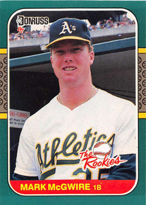 1987 Donruss Rookies #1 Mark McGwire NM-MT Oakland Athletics 