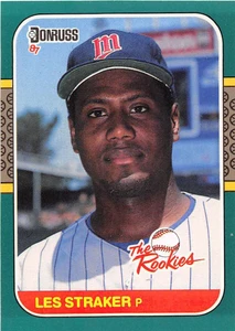 1987 Donruss Rookies #21 Les Straker NM-MT RC Rookie Minnesota Twins 