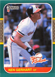 1987 Donruss Rookies #24 Ken Gerhart NM-MT Baltimore Orioles 